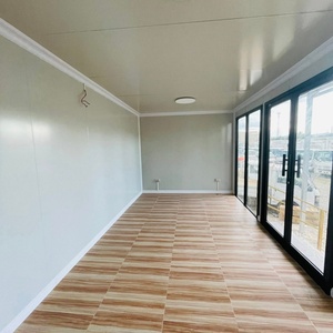 Maison conteneur préfabriquée mobile de 20 pieds, prête à l'emploi, démontable, pour bureau portable - Product Image 2