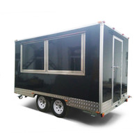 Gerobak Makanan Mobile Oven Pizza Trailer Es Krim Kustom Boba Tea Coffee Bar Burger Food Truck dengan Dapur Lengkap
