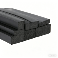 Bande d'étanchéité en caoutchouc mousse EPDM carrée multicolore de haute qualité, service de découpe et de moulage par extrusion pour