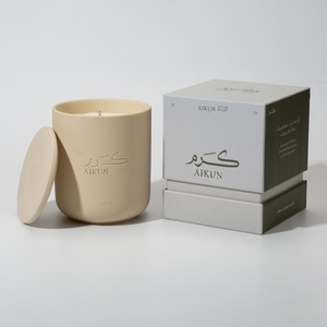 AIKUN Ceramic & Soy Wax <b>Candle</b> Gift <b>Set</b> Custom Logo-Eco-Friendly Elegant Luxurious Aromatherapy Home Decor Ceramic <b>Candle</b> - Product Image 2
