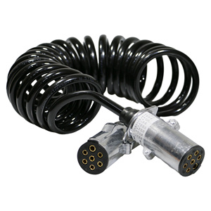Tractor <span class=keywords><strong>7</strong></span> Pole Trailer Truck <span class=keywords><strong>Cable</strong></span> de <span class=keywords><strong>remolque</strong></span> eléctrico <span class=keywords><strong>Cable</strong></span> espiral de camión de goma - Product Image 1