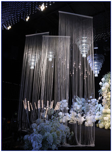 Cortina de Cuerdas con Borlas y Cuentas de Cristal, Estilo Lujoso LANJO, para Decoración de Bodas, Fiestas y Escenarios - Product Image 6