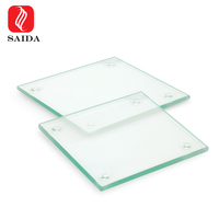 Sous-verre de mariage en verre trempé Transparent, carré, rond, 3mm, 4mm, 5mm, avec Design personnalisé, plaque en verre givré