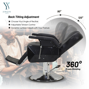 Vendita calda barbiere <span class=keywords><strong>parrucchiere</strong></span> nero sedia da barbiere salone di bellezza sedie di lusso moderno elegante sedia - Product Image 2