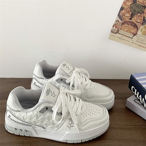 Chaussures basses en cuir blanc de <span class=keywords><strong>haute</strong></span> qualité pour hommes et femmes, style décontracté, toutes saisons - Product Image 1