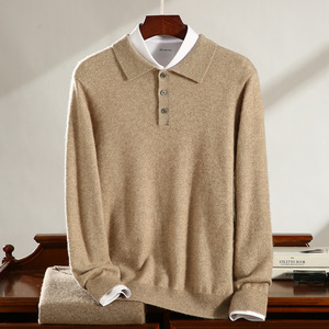 Maglione in <span class=keywords><strong>Cashmere</strong></span> da <span class=keywords><strong>Uomo</strong></span> per Affari, Classico Pullover Invernale in <span class=keywords><strong>Maglia</strong></span>, Produzione in Mongolia - Product Image 1