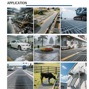 Caillebotis de recouvrement pour caniveau d'évacuation des eaux pluviales en acier inoxydable, sur mesure, pour usage intensif - Product Image 6