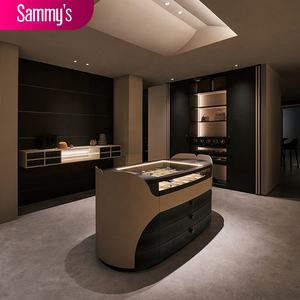 Armoire <span class=keywords><strong>de</strong></span> rangement en tissu <span class=keywords><strong>de</strong></span> verre avec cadre en aluminium Coiffeuse pour <span class=keywords><strong>la</strong></span> maison Chambre à coucher Salon Meubles pour l'appartement - Product Image 2