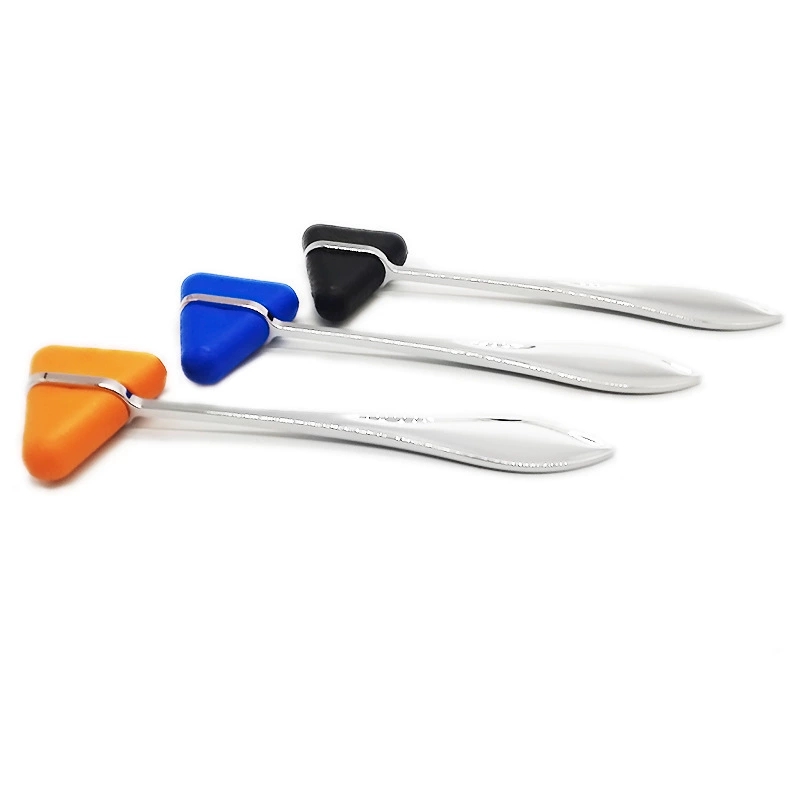 Neurological Reflex Taylor Percussion Hammer with Triangular Shaped Rubber Head Stainless Steel