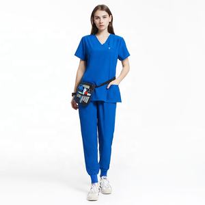 Women Scrubs Design <b>Nurse</b> Scrubs Set Top Jogger Personalized Soft Spandex Meidical Scrubs Uniforms Female Hospital Uniforms - Product Image 2