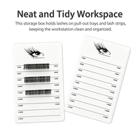 Boîte de rangement pour extensions de cils en acrylique à 5 niveaux avec marquages gradués, organisateur de cils anti-poussière, modèle pour 5075