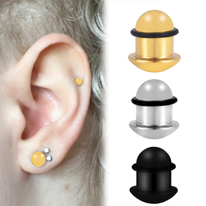 Evorte 1.6-10 <span class=keywords><strong>Mm</strong></span> Phẫu Thuật Thép Nấm Nút Tai Đồng Đo Tai Cáng Tai Expander Cơ Thể <span class=keywords><strong>Piercing</strong></span> Đồ Trang Sức Cho Phụ Nữ Người Đàn Ông - Product Image 1