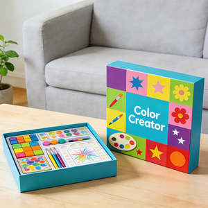 Boîte de jeu de papier lumineux avec dessin pour enfants de 5 à 7 ans, cadeau pour enfants - Product Image 3