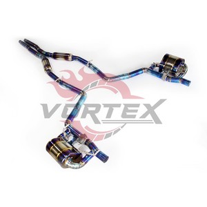 ระบบท่อไอเสียแบบ Catback พร้อมวาล์ว Vortex Blue Burnt Titanium สำหรับ Dodge Challenger SRT Hellcat Scat Pack 5.7L 6.4L 6.2L V8 Kit - Product Image 2