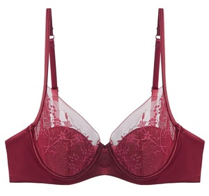 Conjunto de lencería floral de encaje al por mayor: sujetador con aros cómodo y bragas de cintura media, conjunto de 2 piezas elegante de talla grande - Product Image 6