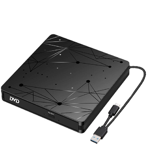 Unidad Óptica Externa de Doble Interfaz USB 3.0 Tipo-C, Grabadora de <span class=keywords><strong>DVD</strong></span>, Reproductor de <span class=keywords><strong>DVD</strong></span> RW Ultrafino, Unidad de CD Externa Portátil - Product Image 3