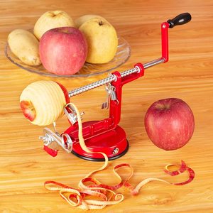 Bền Trái Cây Rau Peeler 3 trong 1 thép không gỉ xoắn ốc Apple corer Slicer Peeler nhà tay-cranked khoai tây tater máy - Product Image 6
