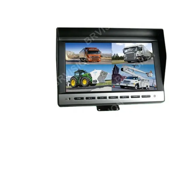 Monitor HD de escritorio 1080P de alta calidad, monitor TFT LCD para camión, Monitor de coche de visión trasera HD de 10,1 pulgadas, entrada de 2 canales