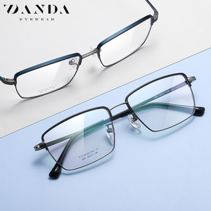 Danda – montures de lunettes rectangulaires pour hommes, en titane léger, correction de la vision, YJ2031 - Product Image 2