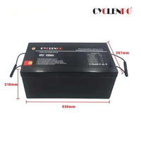 Pabrik CYCLENPO Pasokan Langsung Baterai Lithium Ion Lifepo4 48V 100ah 120ah untuk Kendaraan Listrik