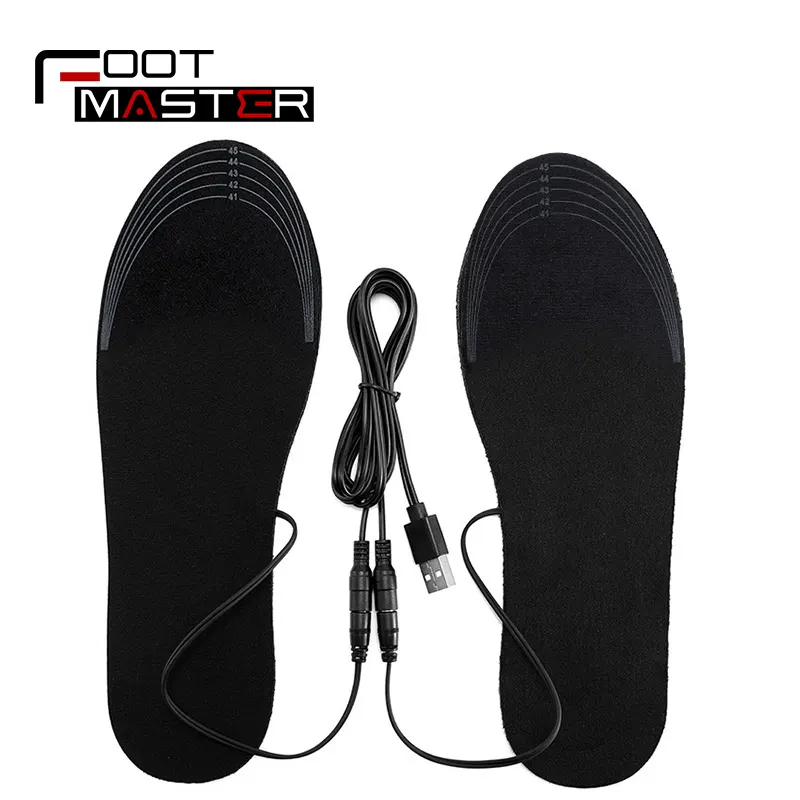 Solette riscaldate intelligenti con rivestimento autoriscaldante elettrico USB caldo invernale per scarpe