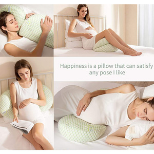 Oreiller de <span class=keywords><strong>grossesse</strong></span> en demi-lune réglable au prix du fabricant pour un confort personnalisable et un positionnement optimal du sommeil - Product Image 4