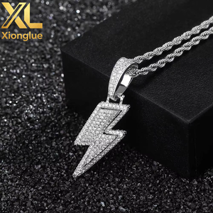 Collar de Hombre con Zirconia, Estilo Hiphop, Antialérgico, de Aleación de Cobre, para Fiestas - Product Image 3