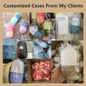 แม่พิมพ์น้ำแข็งซิลิโคนสำหรับทำลูกกลิ้งน้ำแข็งบำรุงผิวหน้าและรอบดวงตา คอ พร้อมโลโก้สั่งทำได้ ใช้ซ้ำได้ - Product Image 2