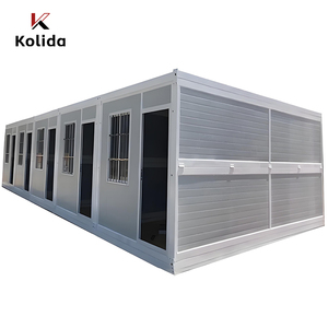 Kolida 20ft thép <span class=keywords><strong>container</strong></span> nhà nhanh chóng cài đặt z-gấp thiết kế prefab có thể gập lại Tiny di động tạm thời ký túc xá cho khách sạn - Product Image 3