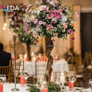 Boule de fleurs blanche sur mesure LEDA, grande, détachable, arbre de fleurs, centre de table pour décoration de mariage - Product Image 2