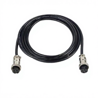 Connecteur d'aviation circulaire à angle droit GX20, prise mâle/femelle, contacts en cuivre argenté, câble 12/14/15 cœurs, 1m/2m/20cm