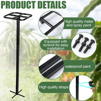 Jh-Mech Klimplant Ondersteuning Tools Stevig En Betrouwbaar 2 Stuks 11.8X47.2 Inch Waterdicht Tuin Metalen Drakenfruit Trellis