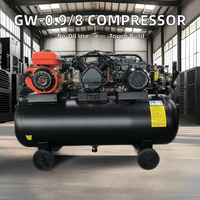 V-0 de compresseur d'air, moteur à carburant 25/8D-150L, 5,5 HP 65MM, compresseur d'air à piston en fil d'aluminium, moteur à essence portable stationnaire