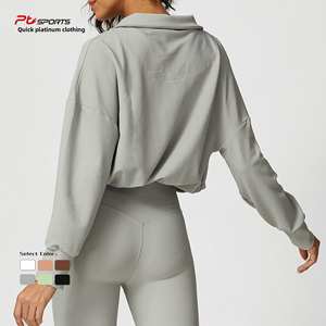 Cordón superior de secado rápido muy barato de gran tamaño ciclistas con cuello en V Cloud Sense Yoga tamaños personalizados <span class=keywords><strong>ropa</strong></span> para correr - Product Image 5