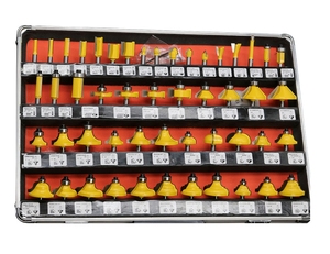 50 PCS 1/4 Shank Aluminum Case Wood Milling Cutter Trimming <strong>Machine</strong> <strong>Tool</strong> Slotting Cutter Set - Product Image 3
