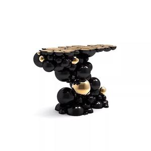 Hall d'entrée Way Hôtel Couloir Coin <span class=keywords><strong>Table</strong></span> De <span class=keywords><strong>Console</strong></span> Noir Et Or Acier Inoxydable Métal Moderne De Luxe <span class=keywords><strong>Console</strong></span> Tables - Product Image 5