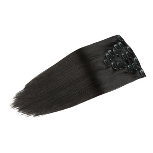 Extensiones de Cabello Natural Virgen Remy Brasileño Negro Rubio 1b, Doble PU, <span class=keywords><strong>22</strong></span> <span class=keywords><strong>Pulgadas</strong></span>, Sin Costuras, con Clip, 100% Cabello Humano - Product Image 6