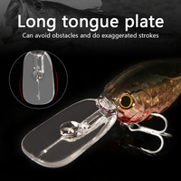 LETOYO 10g 50mm Long Tongue Crank Bait 3D Laser Mini Leurre de pêche Deep Dive Crank Lure pour Bass Mandarin Fish