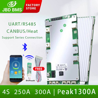 Batterie au lithium intelligente JBD BMS Li ion BMS 300A 4s BMS 12v pour batterie LiFePO4 3.2v