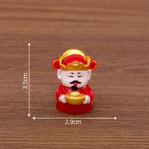 좋은 품질 천준 풍경 새해 축제 우 부의 신 DIY 블라인드 박스 액세서리 자동차 데스크탑 매력 작은 장식품 - Product Image 6