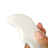 Planche Gua Sha en Jade Blanc Personnalisée – Outil de Massage Facial Anti-Âge pour Drainage Lymphatique et Soin de la Peau Éclatante