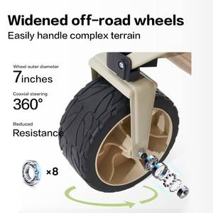 รถเข็นแคมป์ปิ้งพับได้ <span class=keywords><strong>Mobi</strong></span> <span class=keywords><strong>Garden</strong></span> NX24689003 แบบสี่ล้อ น้ำหนักเบา ทนทาน ล้อกว้าง ใช้งานง่าย เหมาะสำหรับกิจกรรมกลางแจ้ง ปิกนิก - Product Image 4