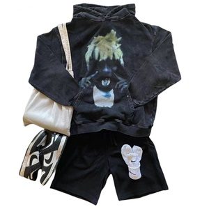 เสื้อฮู้ดดี้ผู้ชายคุณภาพสูงแบบสั่งทำพิเศษ 460 แกรม ผ้าหนา ทรงหลวม สไตล์วินเทจ ลุคทำเก่า ขายส่ง เสื้อฮู้ดดี้เปล่า - Product Image 6