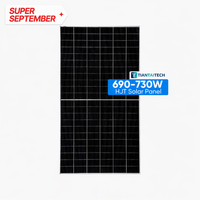 Panneaux solaires HJT, module solaire industriel 675W 710W Lovsun TS-M12132G, résistance à la brume salée pour système solaire
