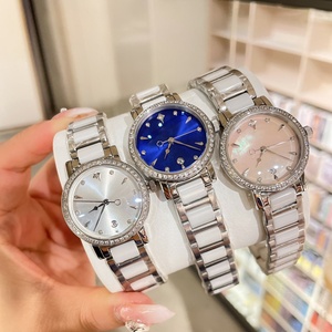 Reloj de Vestir de Lujo para Mujer con Cristales, Correa de Cerámica y Metal, Visualización de Fecha, Reloj de Cuarzo al por Mayor - Product Image 2