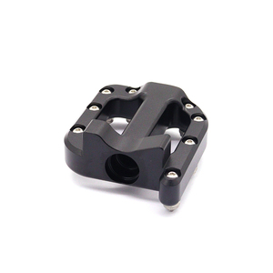 Pied creux en plastique usiné noir en nylon anti-blocage pour équipement de mouvement - Product Image 2