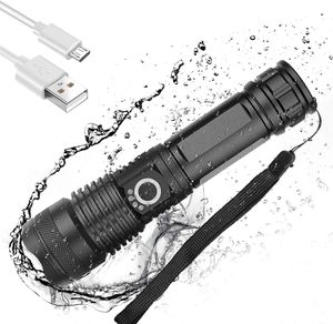 Lampe torche LED industrielle étanche à zoom haute puissance en alliage d'aluminium 15W P50 - Product Image 1