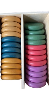 Juguete Montessori para Niños Pequeños, Muñecos de Madera con Clavijas de Colores del Arcoíris para Clasificar, con Bandeja de Juego Sensorial - Product Image 5