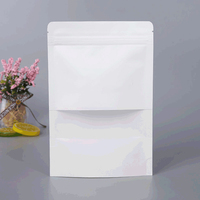 Offre Spéciale sac en plastique ziplock snack noix poudre papier blanc kraft debout pochette avec fenêtres