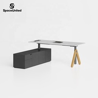 SpaceUnited Mobilier de bureau de luxe Bureau ergonomique réglable en hauteur pour cadres et managers
